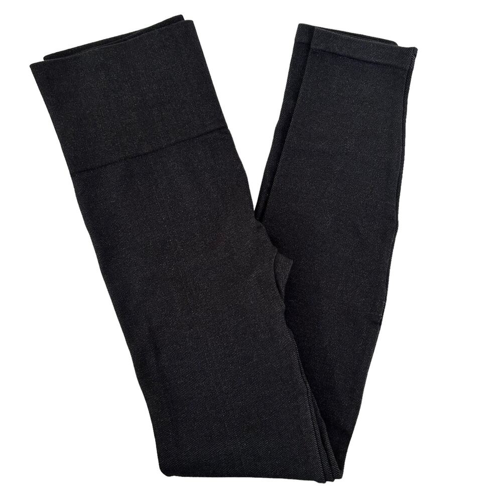 Spanx Look At Me Dark Gray Leggings Sz S